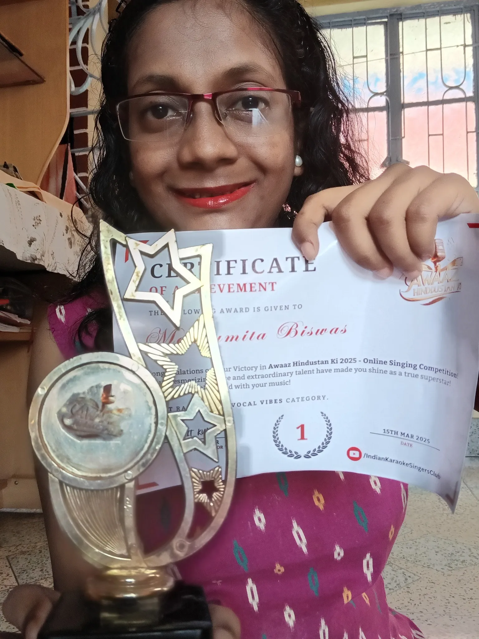 Indian Karaoke Singers Club (IKSC) | Indian Karaoke Singers Club Winner Photo | Karaoke Singing Community, Best Indian Singers, Online Singing Contests